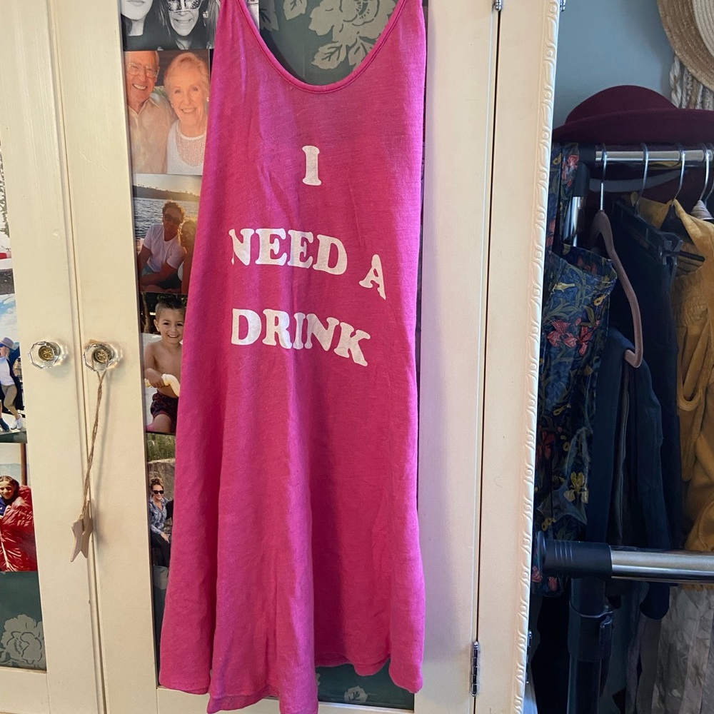 Wildfox “I need a drink” dress or nightie Small NWOT
